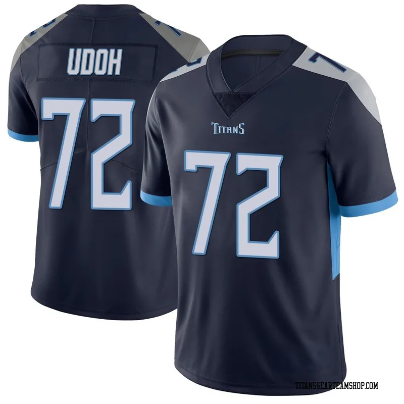 Men's Olisaemeka Udoh Tennessee Titans Nike Limited Vapor Untouchable Jersey - Navy