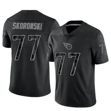Men's Peter Skoronski Tennessee Titans Nike Limited Reflective Jersey - Black