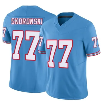 Men's Peter Skoronski Tennessee Titans Nike Limited Vapor F.U.S.E. Jersey - Light Blue