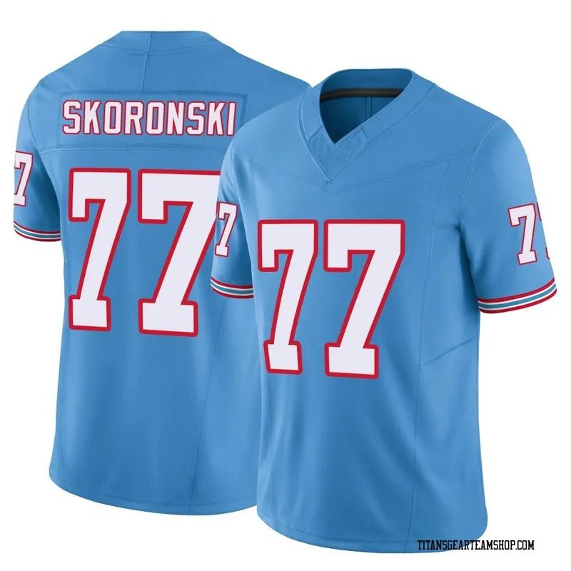 Men's Peter Skoronski Tennessee Titans Nike Limited Vapor F.U.S.E. Jersey - Light Blue