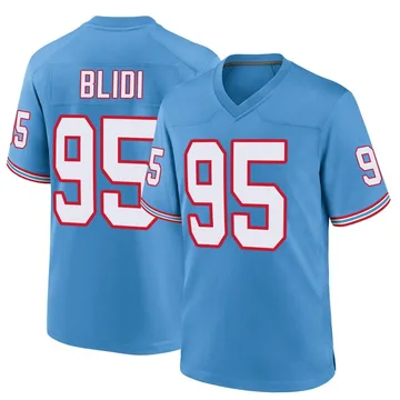 Men's Philip Blidi Tennessee Titans Nike Game Oilers Throwback Alternate Jersey - Light Blue