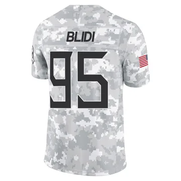 Men's Philip Blidi Tennessee Titans Nike Limited 2024 Salute to Service Jersey - Arctic Camo