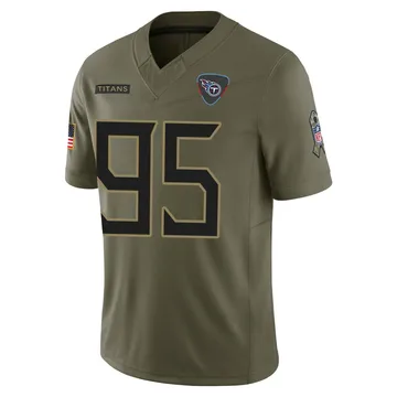 Men's Philip Blidi Tennessee Titans Nike Limited 2025 Salute to Service Jersey - Olive