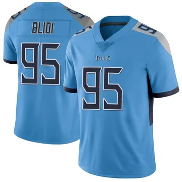 Men's Philip Blidi Tennessee Titans Nike Limited Vapor Untouchable Jersey - Light Blue