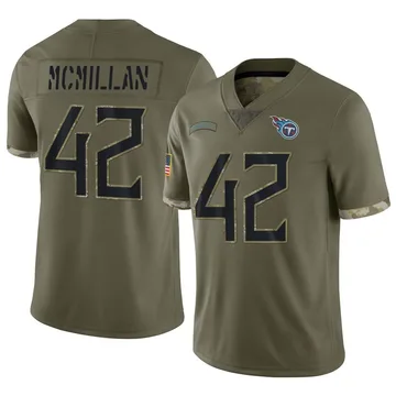 Men's Raekwon McMillan Tennessee Titans Nike Limited 2022 Salute To Service Jersey - Olive