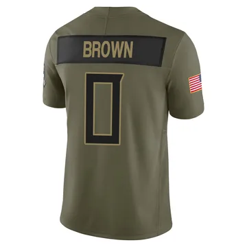 Men's Sean Brown Tennessee Titans Nike Limited 2025 Salute to Service Jersey - Olive