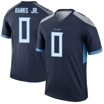 Men's Shad Banks Jr. Tennessee Titans Nike Legend Jersey - Navy