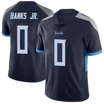Men's Shad Banks Jr. Tennessee Titans Nike Limited Vapor Untouchable Jersey - Navy