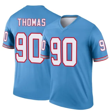 Men's Solomon Thomas Tennessee Titans Nike Legend Oilers Throwback Jersey - Light Blue