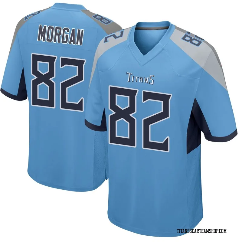 Men's Stanley Morgan Jr. Tennessee Titans Nike Game Jersey - Light Blue