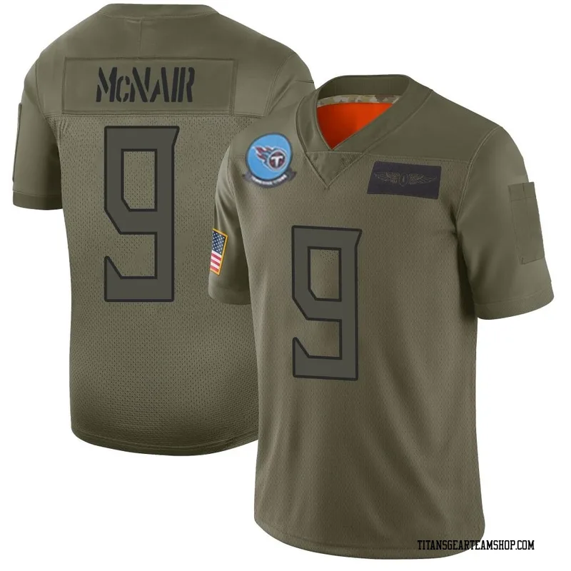 Men's Steve McNair Tennessee Titans Nike Limited 2019 Salute to Service Jersey - Camo