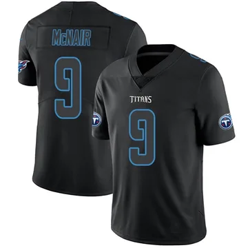Men's Steve McNair Tennessee Titans Nike Limited Jersey - Black Impact