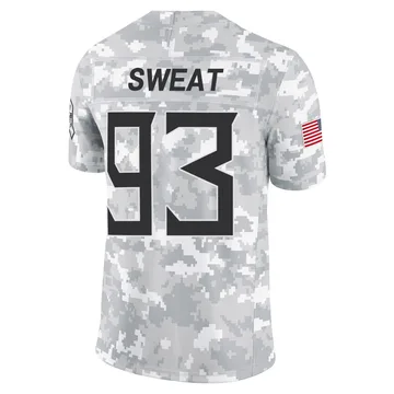 Men's T'Vondre Sweat Tennessee Titans Nike Limited 2024 Salute to Service Jersey - Arctic Camo