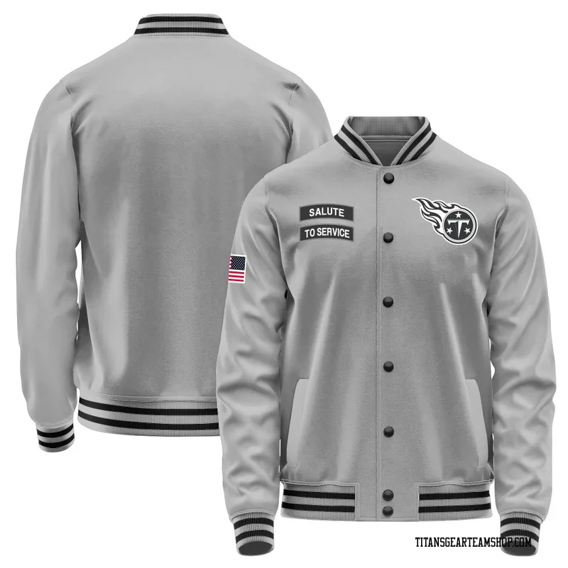 Men's Tennessee Titans Gray Salute to Service Performance Jacket