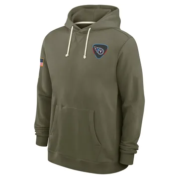 Men's Tennessee Titans Olive 2025 Salute to Service Sideline Hoodie