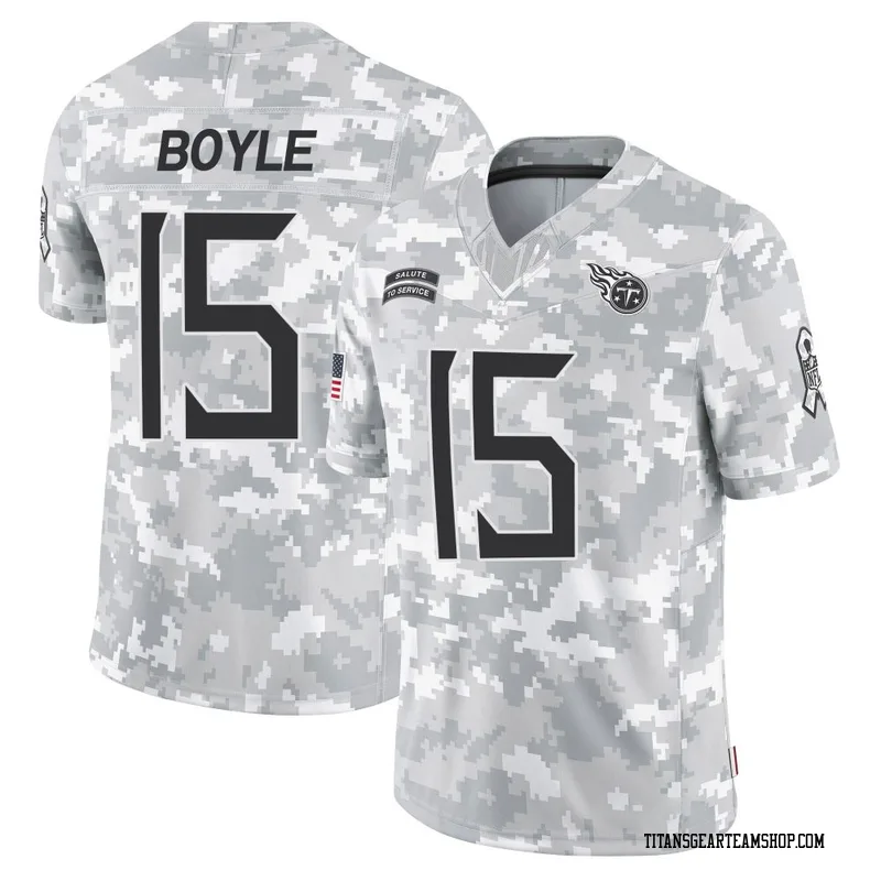 Men's Tim Boyle Tennessee Titans Nike Limited 2024 Salute to Service Jersey - Arctic Camo