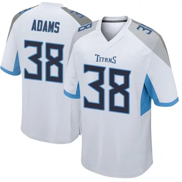 Men's Tony Adams Tennessee Titans Nike Game Jersey - White