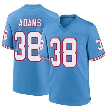 Men's Tony Adams Tennessee Titans Nike Game Oilers Throwback Alternate Jersey - Light Blue