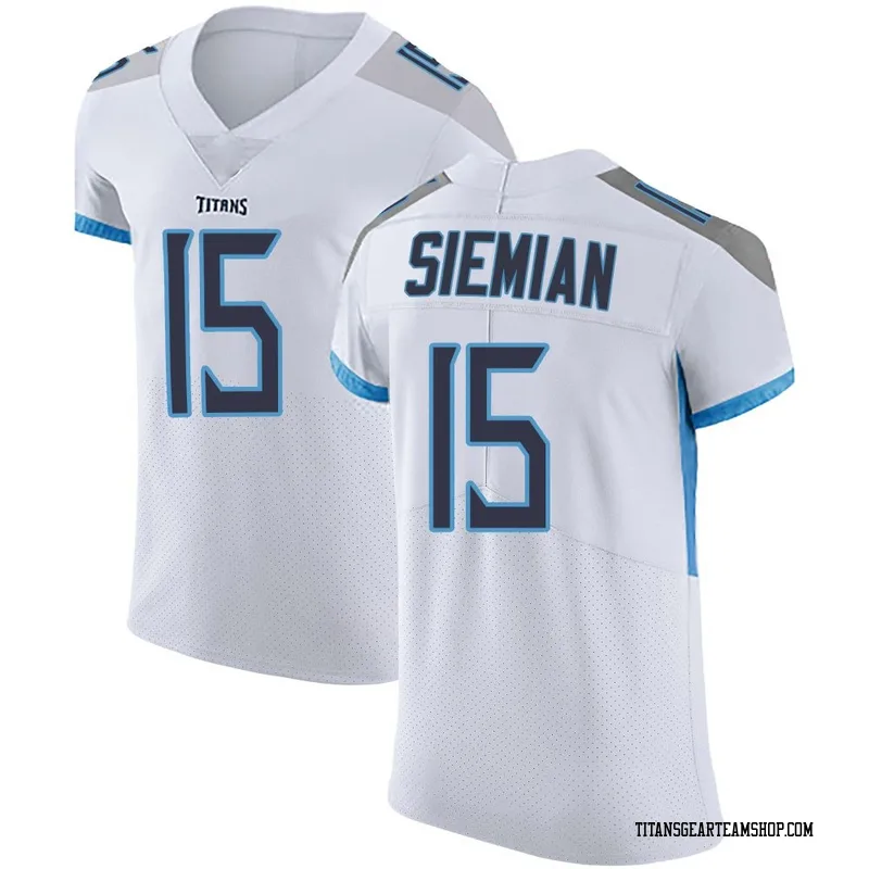 Men's Trevor Siemian Tennessee Titans Nike Elite Vapor Untouchable Jersey - White