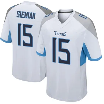 Men's Trevor Siemian Tennessee Titans Nike Game Jersey - White
