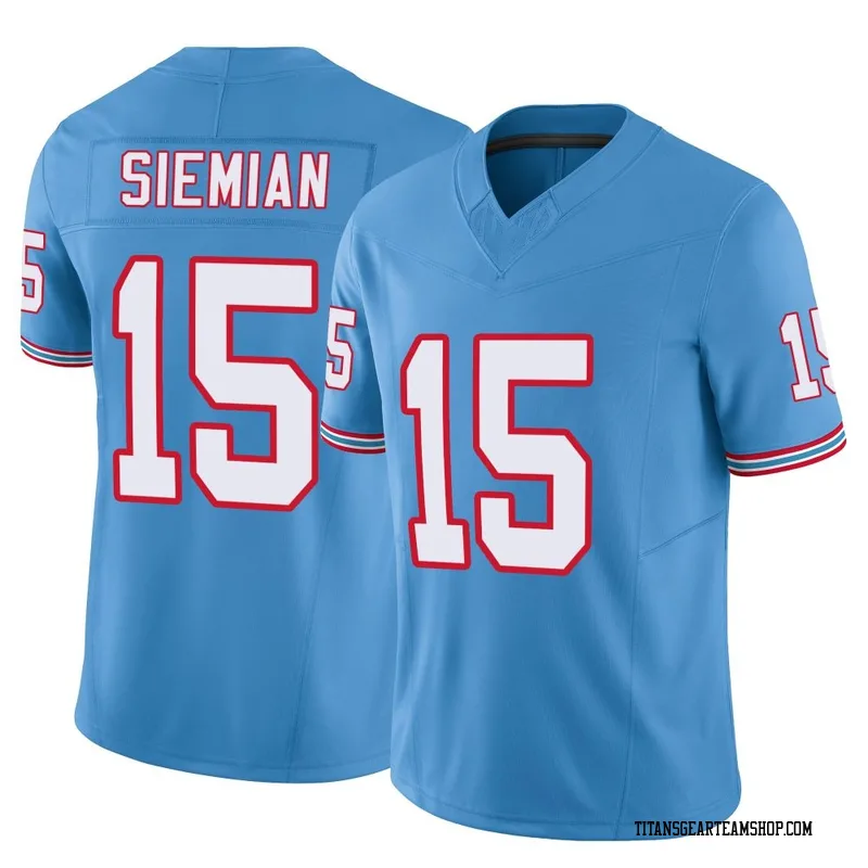 Men's Trevor Siemian Tennessee Titans Nike Limited Vapor F.U.S.E. Jersey - Light Blue