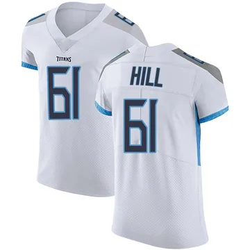 Men's Trey Hill Tennessee Titans Nike Elite Vapor Untouchable Jersey - White