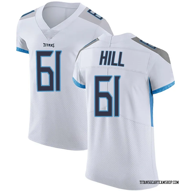 Men's Trey Hill Tennessee Titans Nike Elite Vapor Untouchable Jersey - White