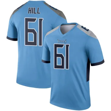 Men's Trey Hill Tennessee Titans Nike Legend Jersey - Light Blue
