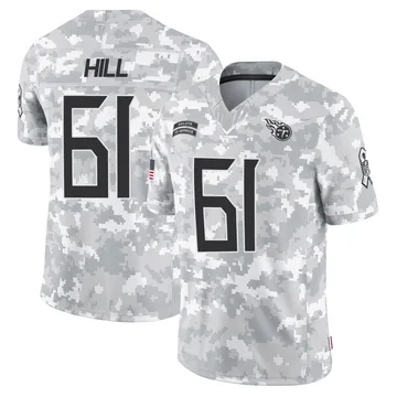 Men's Trey Hill Tennessee Titans Nike Limited 2024 Salute to Service Jersey - Arctic Camo