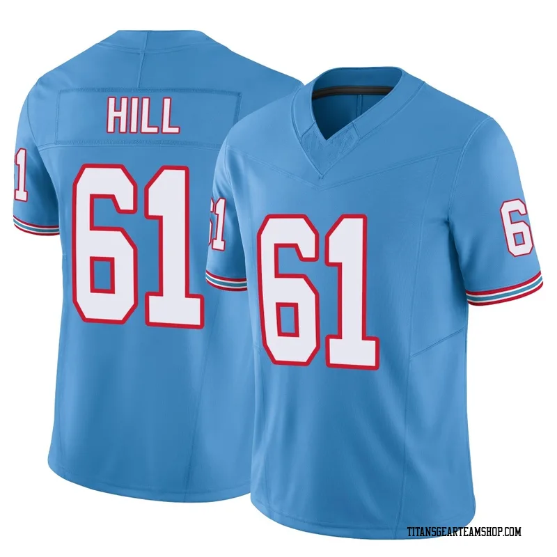 Men's Trey Hill Tennessee Titans Nike Limited Vapor F.U.S.E. Jersey - Light Blue