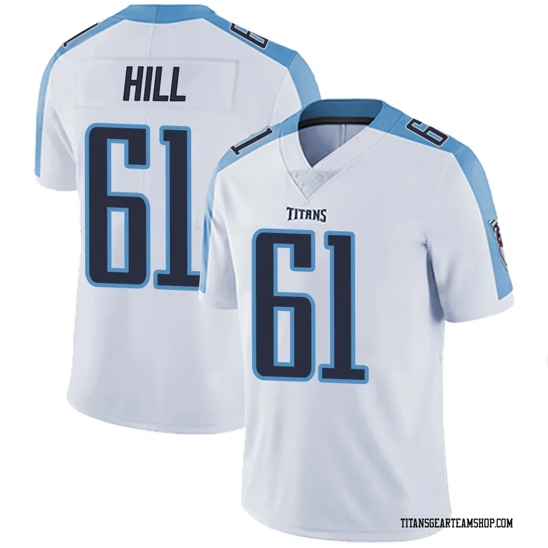 Men's Trey Hill Tennessee Titans Nike Limited Vapor Untouchable Jersey - White