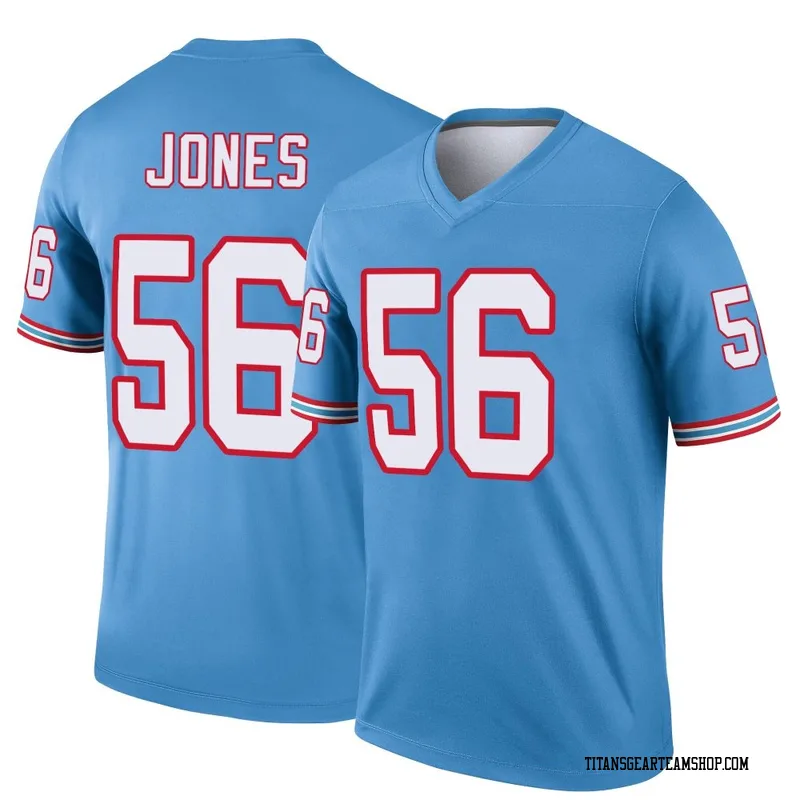 Men's Truman Jones Tennessee Titans Nike Legend Oilers Throwback Jersey - Light Blue
