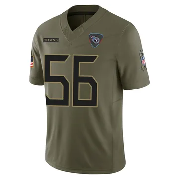 Men's Truman Jones Tennessee Titans Nike Limited 2025 Salute to Service Jersey - Olive