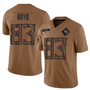 Men's Tyler Boyd Tennessee Titans Nike Limited 2023 Salute To Service Jersey - Brown