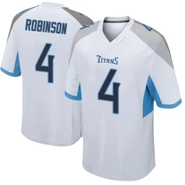 Men's Wan'Dale Robinson Tennessee Titans Nike Game Jersey - White