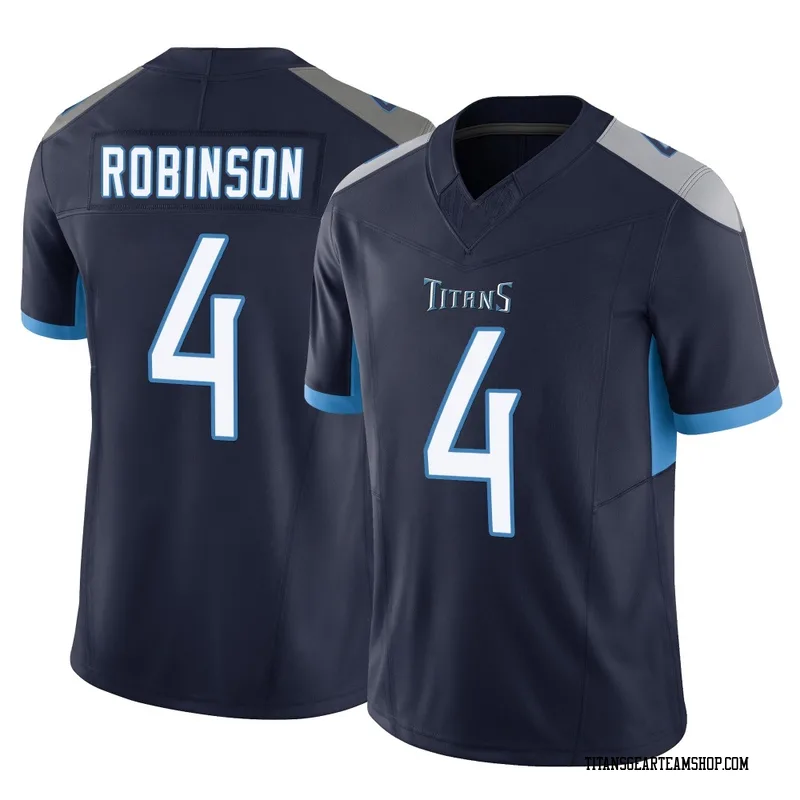 Men's Wan'Dale Robinson Tennessee Titans Nike Limited Vapor F.U.S.E. Jersey - Navy