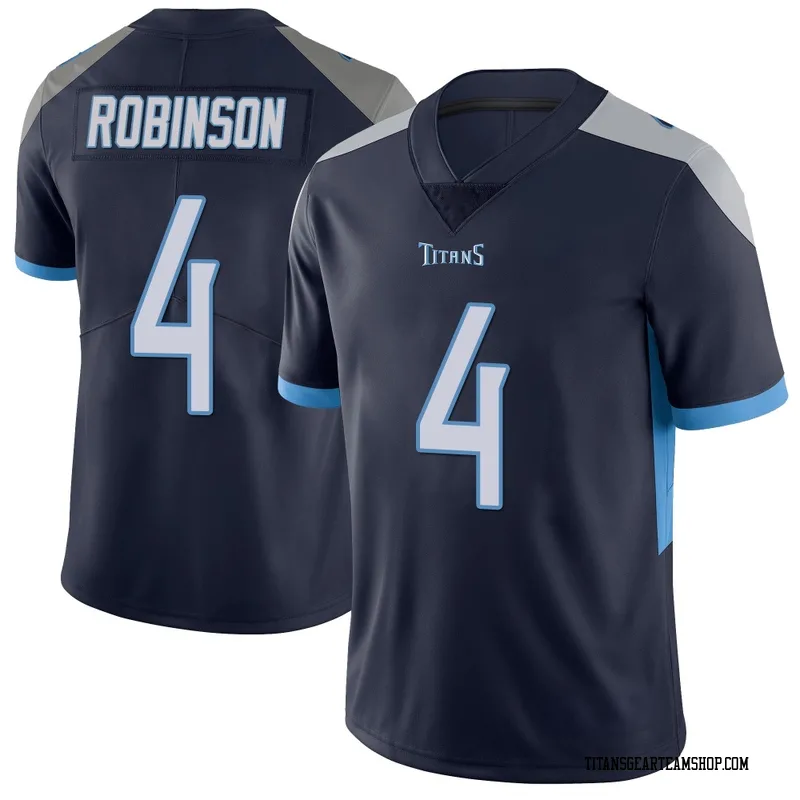 Men's Wan'Dale Robinson Tennessee Titans Nike Limited Vapor Untouchable Jersey - Navy