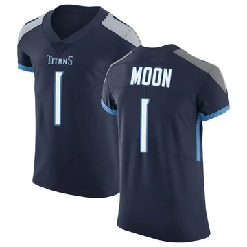 Men's Warren Moon Tennessee Titans Nike Elite Vapor Untouchable Jersey - Navy