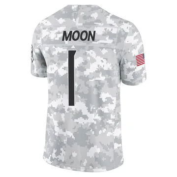 Men's Warren Moon Tennessee Titans Nike Limited 2024 Salute to Service Jersey - Arctic Camo