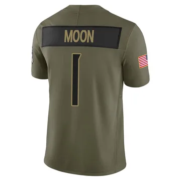 Men's Warren Moon Tennessee Titans Nike Limited 2025 Salute to Service Jersey - Olive
