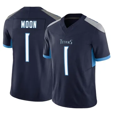 Men's Warren Moon Tennessee Titans Nike Limited Vapor F.U.S.E. Jersey - Navy