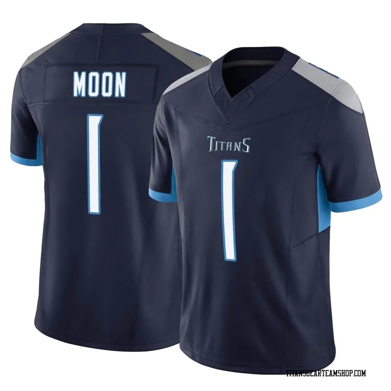 Men's Warren Moon Tennessee Titans Nike Limited Vapor F.U.S.E. Jersey - Navy