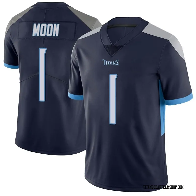 Men's Warren Moon Tennessee Titans Nike Limited Vapor Untouchable Jersey - Navy
