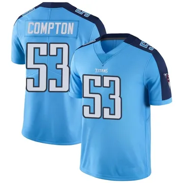 Men's Will Compton Tennessee Titans Limited Color Rush Jersey - Light Blue