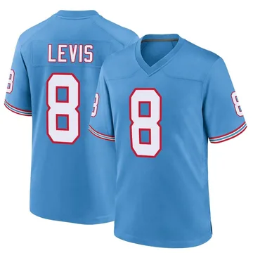 Men's Will Levis Tennessee Titans Nike Game Oilers Throwback Alternate Jersey - Light Blue