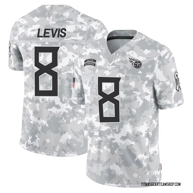 Men's Will Levis Tennessee Titans Nike Limited 2024 Salute to Service Jersey - Arctic Camo