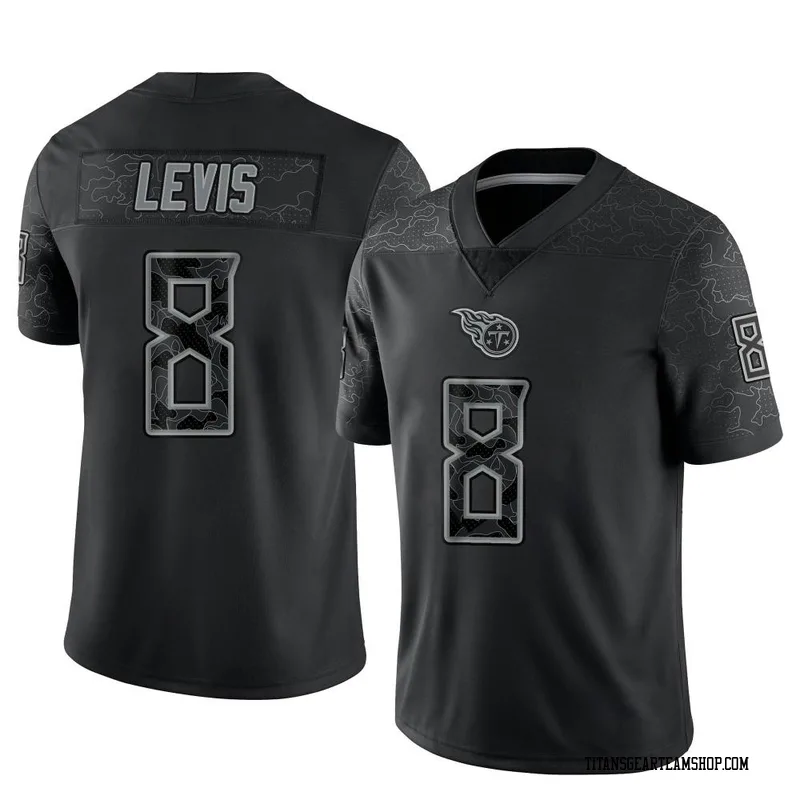 Men's Will Levis Tennessee Titans Nike Limited Reflective Jersey - Black