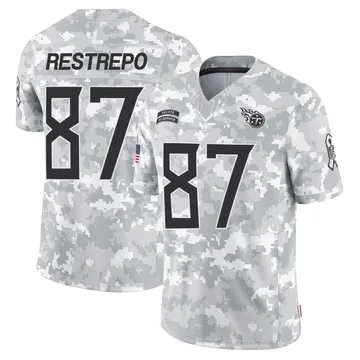 Men's Xavier Restrepo Tennessee Titans Nike Limited 2024 Salute to Service Jersey - Arctic Camo