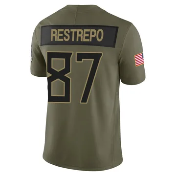 Men's Xavier Restrepo Tennessee Titans Nike Limited 2025 Salute to Service Jersey - Olive