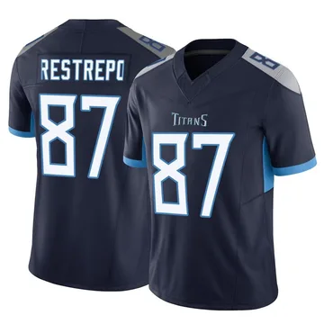 Men's Xavier Restrepo Tennessee Titans Nike Limited Vapor F.U.S.E. Jersey - Navy